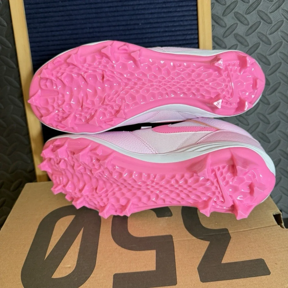 Nike Jordan Stadium 90 Low TD Football Cleats HQ0210-600 Pink Foam Mens Size 10